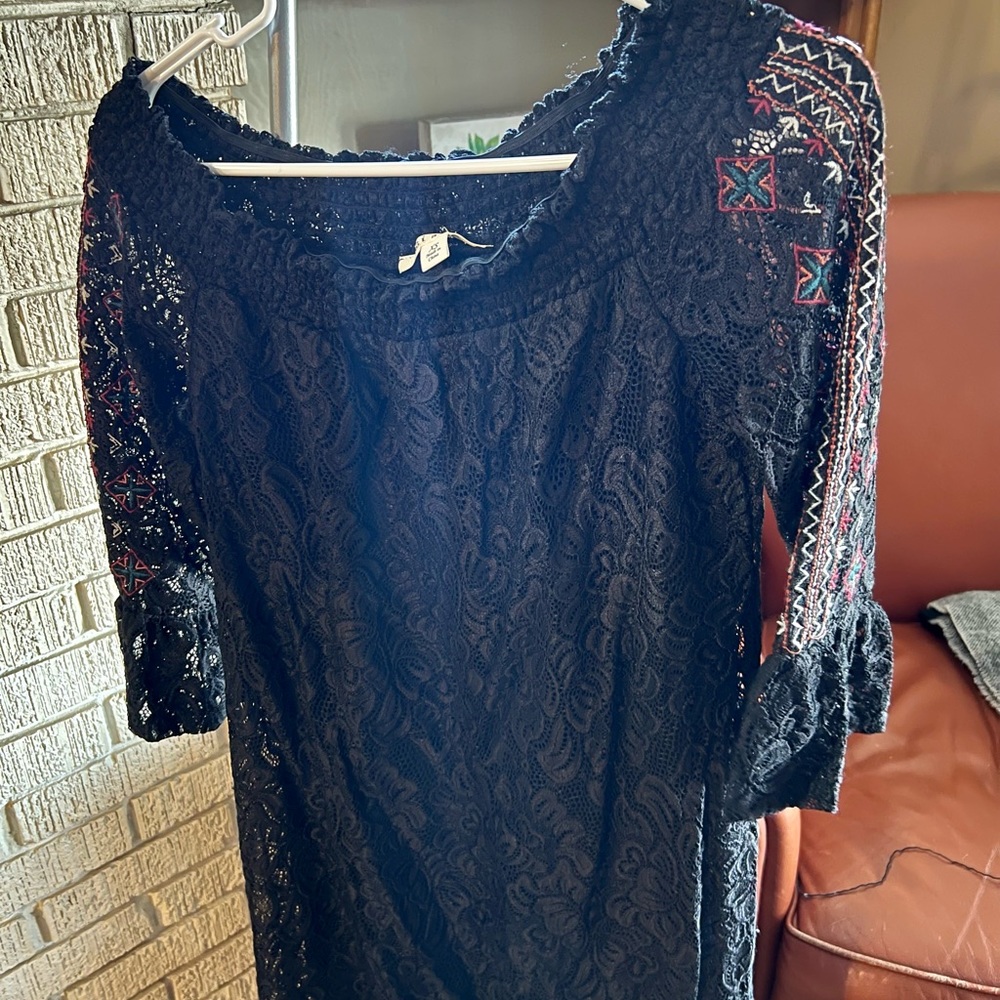 Off the Shoulder Black Dress